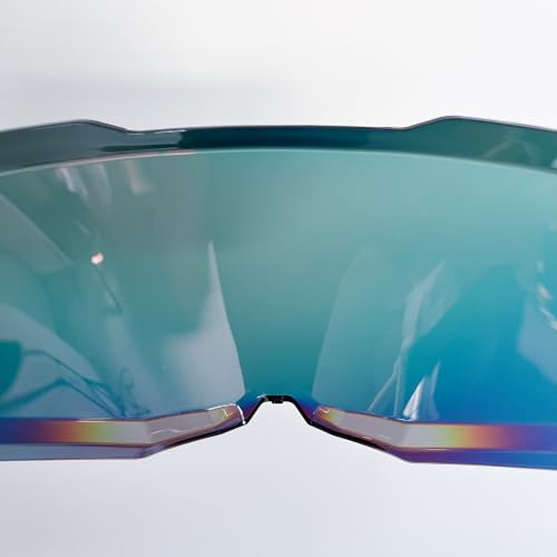 Blaze 2 Helmet Visor Replacement.Blaze 2 Outer Face Shield UV Protection Compatible with Blaze 2,Pioneer 2,MX702 (Revo Deep Red-Day Use Only) - color: Revo Deep Red-day Use Only