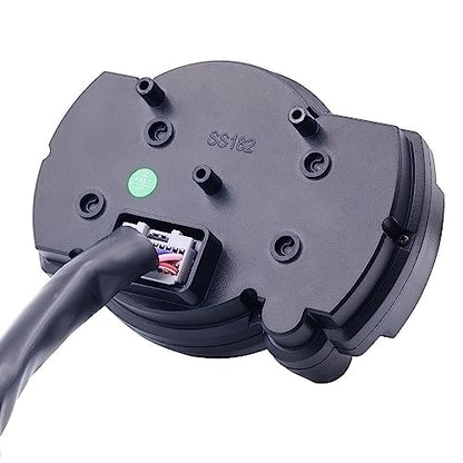 Motorcycle Multi-Function Speedometer Tachometer Odometer Oil Gauge Water Temperature Gauge Liquid Crystal Display Adjustable Miles with Left and Right Turn Signal high Beam Function 12V