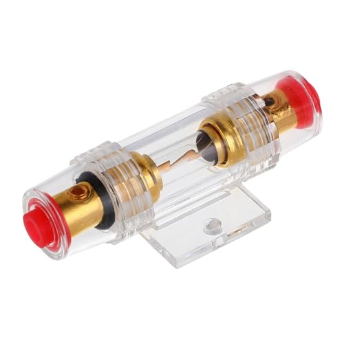 VEXUNGA 4-8 Gauge AWG Inline 30 Amp Fuse Holder with 30A AGU Fuses for Car Audio Alarm Amplifier Subwoofer in-line Fuse Holders (30Amp) - size: 30A