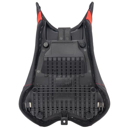 Motorcycle Rider Seat Saddle Fit for Triumph Street Triple 765 R/RS 2023 2024 2025 2026, Leather Front Driver Solo Cushion Pad, Red - color: Red - Front