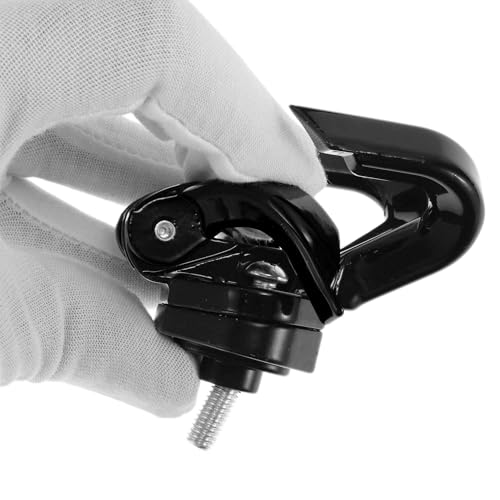 Universal Motorcycle Helmet Hanger Hanging Scooter Pothook Hook Electric Scooter Handlebar Luggage Bag Holder with Double Claw Hook for Most Moped Scooters Bicycles Black 1 Pc