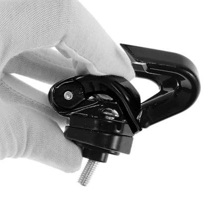 Universal Motorcycle Helmet Hanger Hanging Scooter Pothook Hook Electric Scooter Handlebar Luggage Bag Holder with Double Claw Hook for Most Moped Scooters Bicycles Black 1 Pc