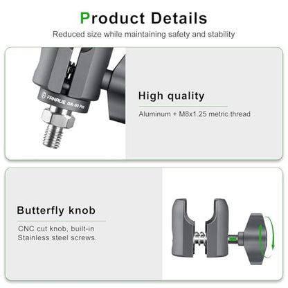 FANAUE Single Socket Arm with M8x1.25 Metric Thread Compatible with RAM Mounts B Size Double Socket Arm.for RAM Mount 1" Ball Head and Motorcycle Phone Holder
