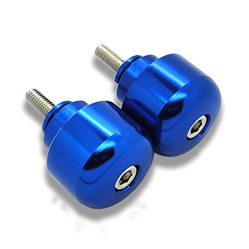 [GT-Speed] Compatible/Replacement for Blue CNC Motorcycle Bar Ends 7/8" Handlebar Grips Plugs Cap, Fits Honda (Read Product Description for Model & Year Specification) - color: Blue