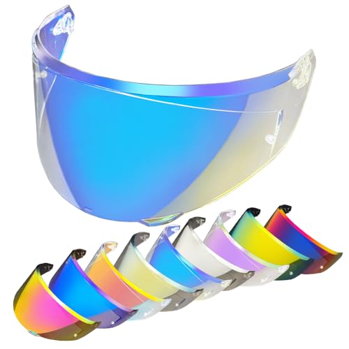 Replacement Helmet Visor for New K3 (Size S, M, L), Motorcycle Helmet Shield Faceshield Visor Lens Compatible with AGV K3 DOT(E2206) Helmet (Revo Clear Blue) - color: Revo Clear Blue