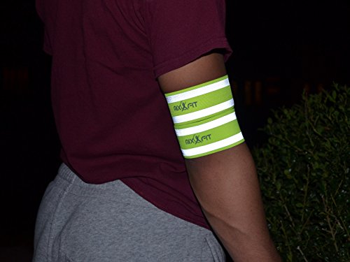 Mixxfit Safety Reflective Band, Neon Green