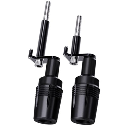Compatible with Ninja 500 2025 Z500 2024 Ninja400 2023 Z400 Z 400 2018-2023 2024 CNC Motorcycle Frame Sliders Crash Pad Falling Protection - color: POM Black
