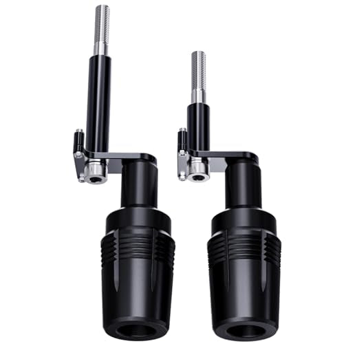 Compatible with Ninja 500 2025 Z500 2024 Ninja400 2023 Z400 Z 400 2018-2023 2024 CNC Motorcycle Frame Sliders Crash Pad Falling Protection - color: POM Black