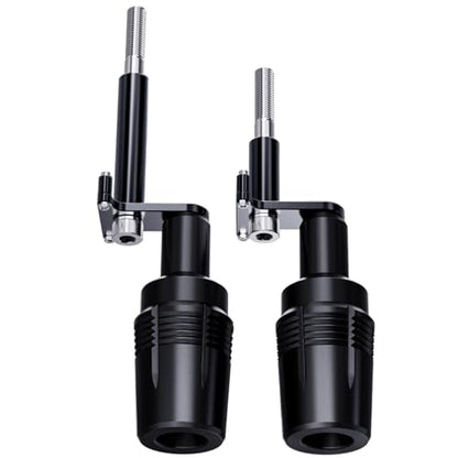 Compatible with Ninja 500 2025 Z500 2024 Ninja400 2023 Z400 Z 400 2018-2023 2024 CNC Motorcycle Frame Sliders Crash Pad Falling Protection - color: POM Black