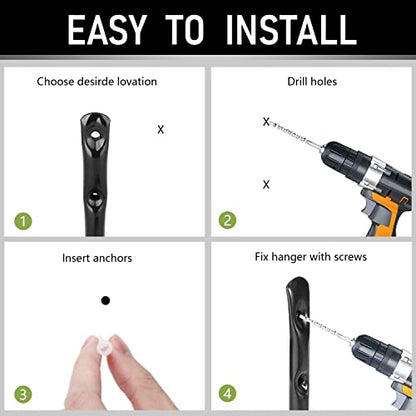 Heavy Duty Garage Hooks, 6.7Inch Wall Mount Garden Tools Storage Hook for Bike, Ladder, Chair, Garden Hose, Power Tool, Indoor Outdoor - size: 6.7Inch x 6.7Inch