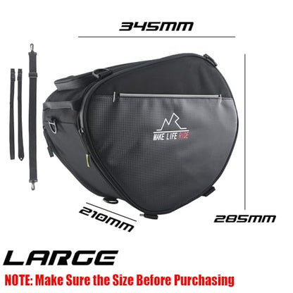 For BMW Aprilia Yamaha Honda KYMCO SYM Scooter Tank Shoulder Saddlebag Storage Bag Rider Luggage Glove Helmet Toolbag (Large) - size: Large