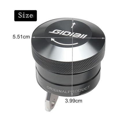 Universal Motorcycle Chain Oiler Lubricator Oiler Auto Hand Control Motorbike Oil Cup Part (Gray) - color: Titanium