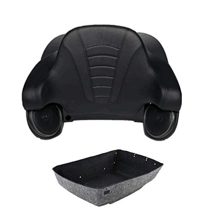 TCMT King Motorcycle Trunk Box Wrap Around Backrest Rear Speakers Fit for Harley 2014-2025 Trunk Touring CVO Road King Road Glide Street Glide Electra Glide - color: Set F#4