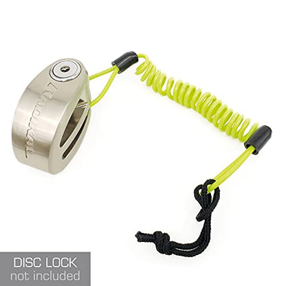 RADIKAL RKREM Premium Motorcycle Reminder Cable with Brake Ring for Disc Lock, More Adaptable More Visible, Anti Theft Disc Lock Reminder Cable for Motorcycle Lock, Helmet, Scooter, Bike, Scooter