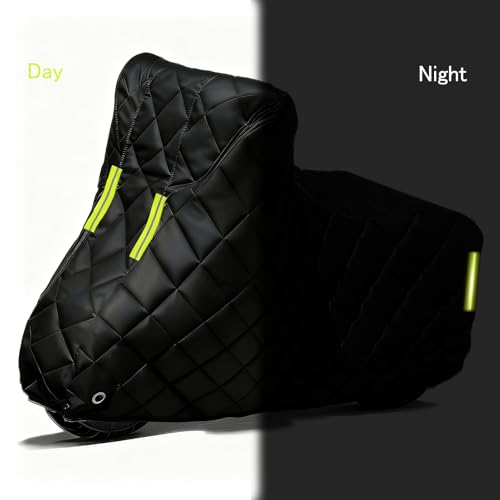 Motorcycle Cover for Izuka DPL200,Motorcycle Tarpaulin Outdoor Covers,All Season Black Waterproof Sun,with Lock Hole, Fit Street, Sport, Adventure, Cruiser MC - size: for Izuka DPL200