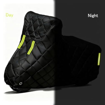 Motorcycle Cover for Izuka DPL200,Motorcycle Tarpaulin Outdoor Covers,All Season Black Waterproof Sun,with Lock Hole, Fit Street, Sport, Adventure, Cruiser MC - size: for Izuka DPL200