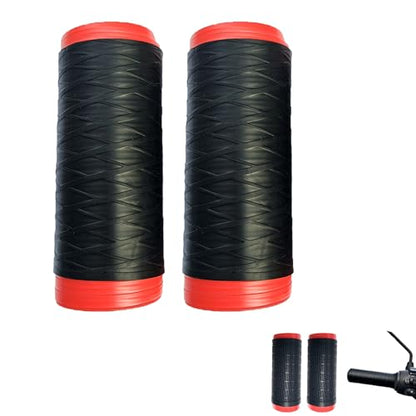 1 Pair Universal Silicone Handlebar Grip Covers, Wrap-Around Motorcycle Grips Wrap, Enhanced Grip and Comfort