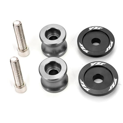 MOWOK Fit For Yamaha YZF R1 R3 R6 R7 R9 R15 R25 R125 YZF600R YZFR3 YZFR9 YZFR1 YZFR6 Accessories M6 Motorcycle Swingarm Spools Sliders Swing Arm Stand Screws (Grey) - color: Grey