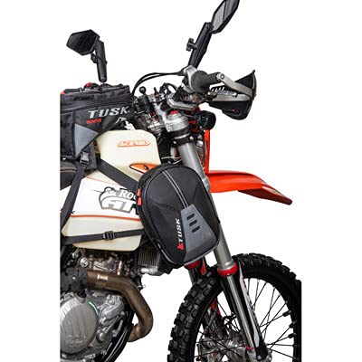 TUSK Sidekick Tank Saddle Bags Semi-Rigid Shell Tank Bags ADV Off-Road On-Road Motorcycle Camping Touring Tank Pannier Storage