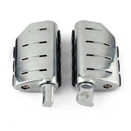Motorcycle Foot Pegs,Highway Pegs Footrest,Footboard,Fit for Harley Cruisers Street Glide Softail Sportster Dyna - color: Style 4#-Chrome