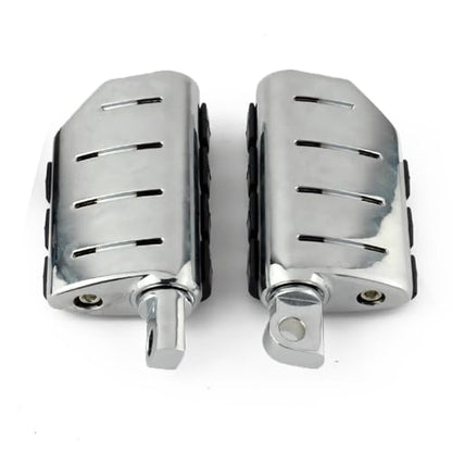 Motorcycle Foot Pegs,Highway Pegs Footrest,Footboard,Fit for Harley Cruisers Street Glide Softail Sportster Dyna - color: Style 4#-Chrome