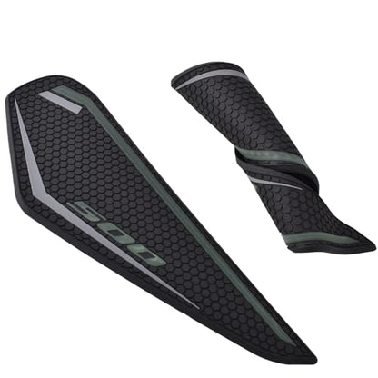 Motorcycle Side Fuel Tank pad Traction Pad Gas Knee Grip Protective Sticker Tankpad Protector fit for Ka&wa&sa&ki NINJA500/Z500 NINJA 500/Z 500 2024 2025 (Grey) - color: Grey