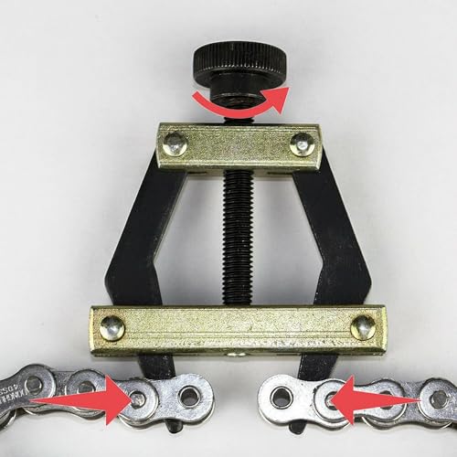 Jeremywell Roller Chain Tools Kit Fit #25#35#41#40#50#60 415H,428H, 520,530 Roller Chain, Holder/Puller+ Breaker/Cutter, Bicycle, Motorcycle - style: Chain Breaker + Puller
