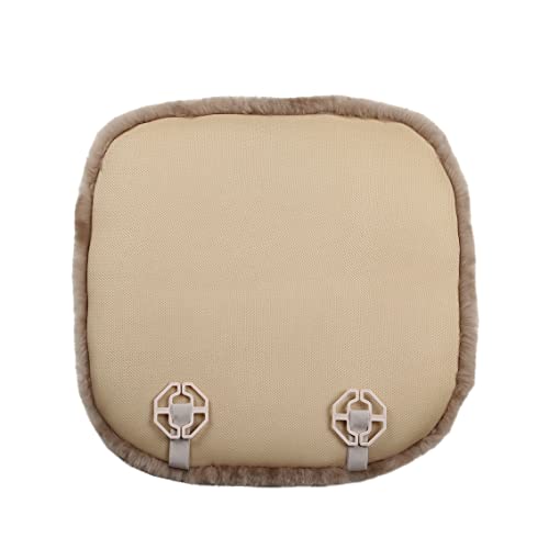 Genuine Sheepskin Car Seat Cushion 100% Natural Fur Wool Seat Cover for Cars Trucks SUV Soft Comfort Office Chair Protector Pad Car Accessories Universal Fit