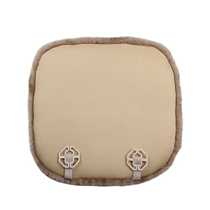 Genuine Sheepskin Car Seat Cushion 100% Natural Fur Wool Seat Cover for Cars Trucks SUV Soft Comfort Office Chair Protector Pad Car Accessories Universal Fit