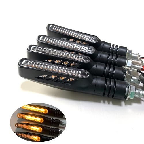 4pcs Universal Motorcycle turn signals LED Front Rear Compatible with YAMAHA SUZUKI KAWASAKI HONDA Motorbike Scooter Quad Cruiser