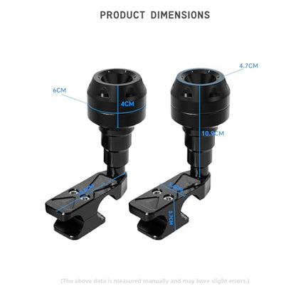 MFGZD for 450SR Motorcycle Frame Sliders Crash Protector Compatible with CFMOTO 450SR 450SR-S 450SS 450NK Frame Sliders Engine Guard Bar Crash Protector - size: For 450SR