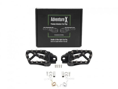 AltRider Adventure X Foot Pegs Compatible With BMW R 1200/1250 / 1300 GS/GSA - Heavy Duty Design - Boot Friendly, High Traction Cleats for Stability & Grip - Adjustable Camber & Height - Black - color: Black, size: Adventure X (56mm x 95mm)