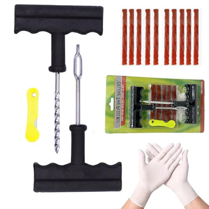Tire Repair Kits, Car Tire Repair Kits, Tire Repair Strips, for Tubeless Tires, for Motorcycles, Trucks, Cars, Tractors, ATVs, Jeeps, ETC - size: 14pcs