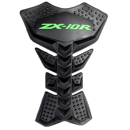Motorcycle Green Gas Fuel Tank Pad Protector Anti-Slip Rubber Guard Compatible With Kawasaki ZX10R ZX-10R ZX10RR