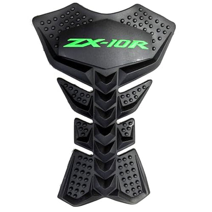 Motorcycle Green Gas Fuel Tank Pad Protector Anti-Slip Rubber Guard Compatible With Kawasaki ZX10R ZX-10R ZX10RR