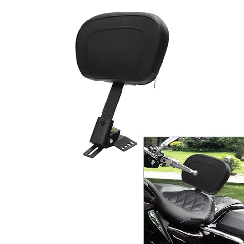 TCMT Motorcycle Adjustable Driver Backrest Plug-In Rider Backrest Fit For Harley Davidson Touring Electra Glides Road Glide Road King Street Glide 1997-2025