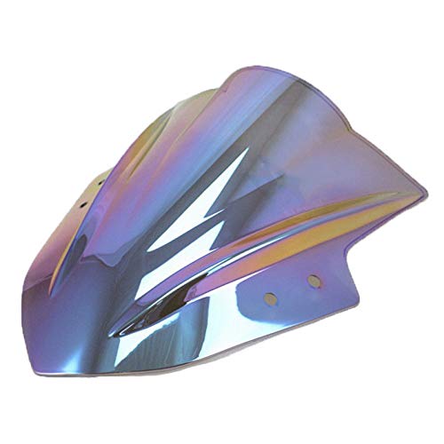 Double Bubble Windshield Windscreen for Kawasaki Ninja 300 EX300R 300R 2013-2017 (Dark Iridium) - color: Dark Iridium