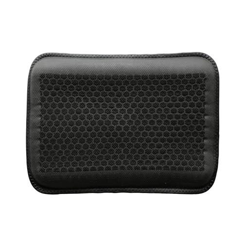 Gel Seat Cushion, Cooling Honeycomb Breathable Seat Pad 16.5x13In Black Portable, Storage, Pressure Relief Support, Breathable Quick-Dry Mesh, Office、Car、Wheelchair Use, 16.5x13In Washable, Grey - color: Black