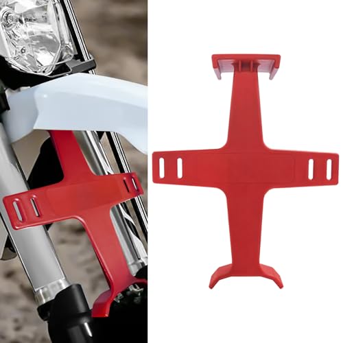 Motorcycle Fork Guard Suspension Support Brace, 11.2" Universal Dirt Bike Fork Saver Transportation Tool, Suspension Guard Protector for Dirt Bike Motocross Supermoto (Red) - color: Red