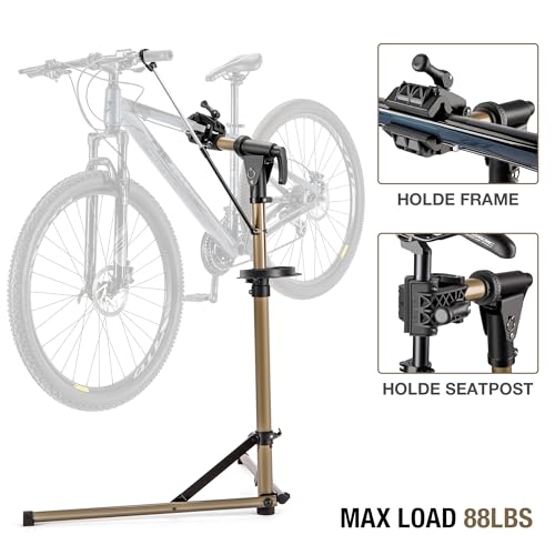 E Bike Repair Stand (Max 88lbs) - Bicycle Stand Rack for Workstand Maintenance - Ebike Work Stand Bicycle Shop Home Mechanics for Road and Mountain Bikes