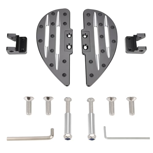 Motorcycle Front Footpegs Rider Footboard for Can Am Spyder F3/F3-S/F3-T 2015+, Anti-Slip Wide Foot Pegs Footrest Driver Floorboards Motorbike Highway Footboard Accessories (Drop Shaped-Front) - style: Drop Shaped-Front