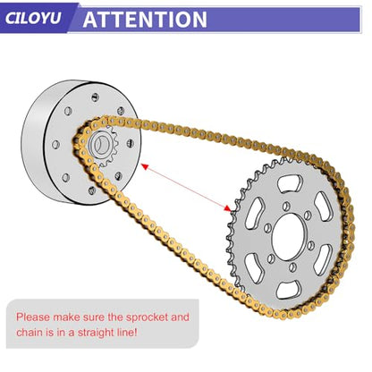 35 Chain Mini Bike Chain Breaker Compatible with Coleman CT100U CC100X Baja Doodlebug DB30 Motovox MBX10 MBX11 Predator 97cc 100cc Monster Mega Moto MM-B80 105cc Minibike Powersports Parts - color: Gold