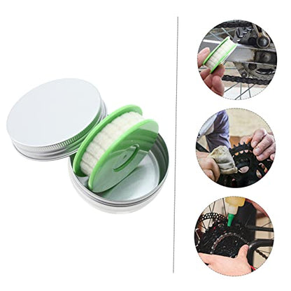 Outanaya Bike Chain Lubrication Tool Roller Oiler for Bicycle Motorcycle Chain Compact Lubricator 2 Pcs Lightweight Design for Outdoor Riding