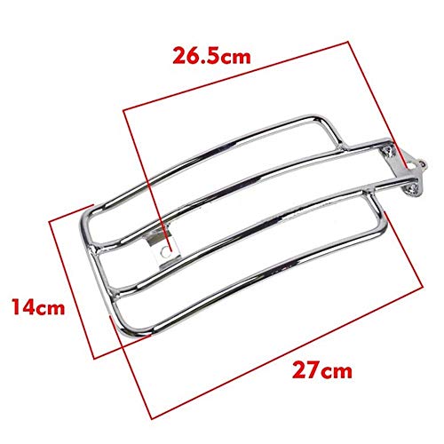 Motorcycle Rear Rack for Harley Davidson Sportster XL1200 883 1985-2003 (Chrome) - color: Chrome