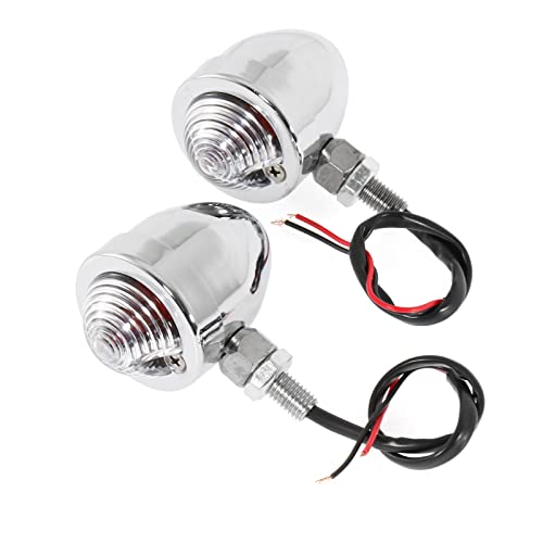 INNOGLOW Motorcycle Turn Signal Lights 2pcs Bullet Front Rear Turn Signals Indicator Blinkers Amber Lights Fits for Harley Suzuki Kawasaki - color: Style-4