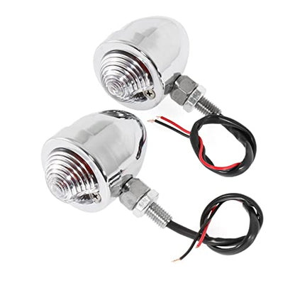 INNOGLOW Motorcycle Turn Signal Lights 2pcs Bullet Front Rear Turn Signals Indicator Blinkers Amber Lights Fits for Harley Suzuki Kawasaki - color: Style-4