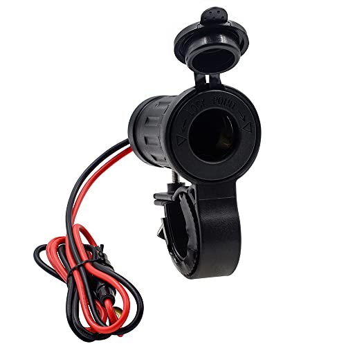 Universal Waterproof High Power Cigarette Lighter 12-24V 240W Power Plug Socket with Handlebar Motorcycle Cigarette Lighter