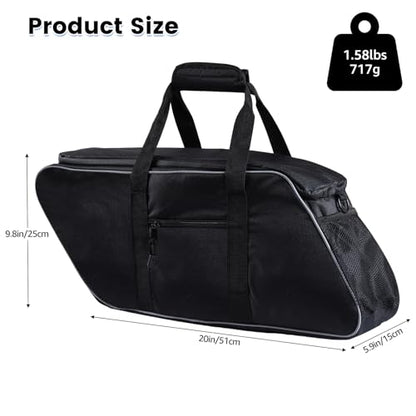 Motorcycle SaddleBag Cooler Bag, Leakproof Hard Saddlebags | Fits for Harley 1993-2022 Touring Series Road King Street Glide and Electra Glide, 18L Large Capacity