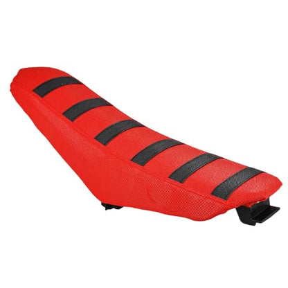 Ebike Seat Cover for Yozma In 10 Electric Dirt Pit Bike Non-Slip Soft Cushion Red - color: red background black stripes