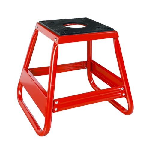 Jack Boss Motorcycle Stand Lift Dirt Bike Stand, Universal Panel Dirtbike Stand Jack Fit for Yamaha, for Honda and Suitable for Kawasaki, 1000LBS Capacity Removable Maintenance Motocross Stand Red - color: Red